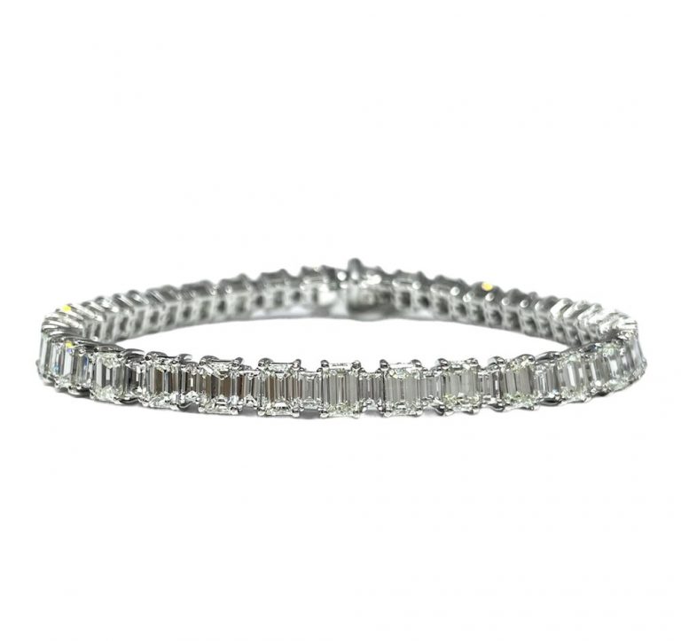 Emerald Cut Diamond Bracelet Exclusive Timepieces