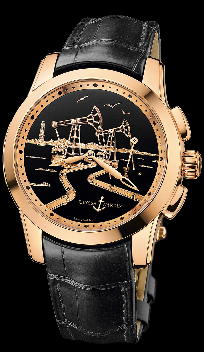 Ulysse Nardin Oil Pump Hour Striker Rose Gold Limited Edition Ref