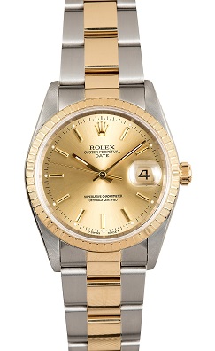 Rolex Mens Two Tone Date-EXCLUSIVE TIMEPIECES LUXURY WATCHES ...